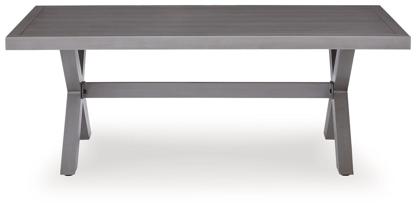 Half Moon Beach - Rectangular Cocktail Table - Gray - Hornell Furniture Outlet