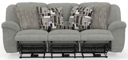 Trifecta - Sofa With 3 Recliners and Drop Down Table - Hornell Furniture Outlet