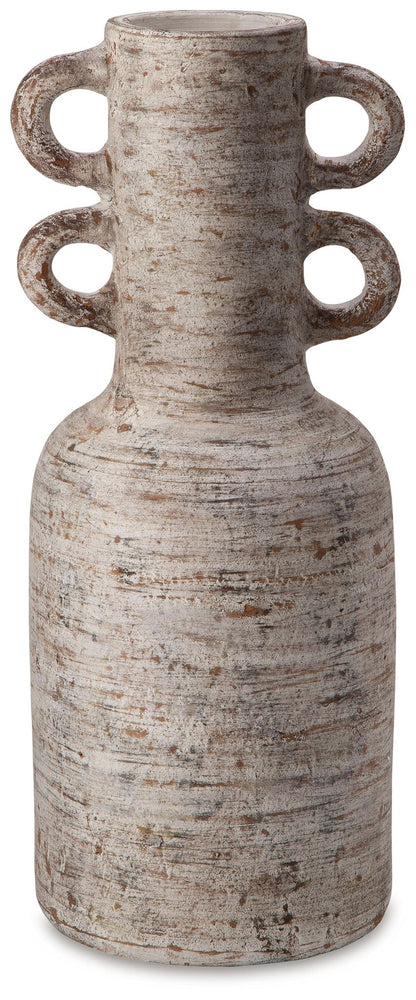 Wellbridge - Distressed White - Vase - Hornell Furniture Outlet