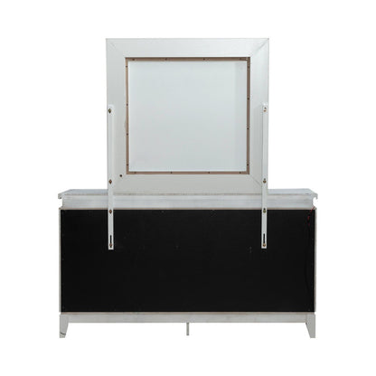 Reflections - Dresser & Mirror - White - Hornell Furniture Outlet
