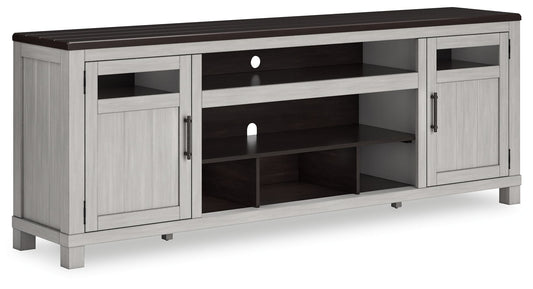 Darborn - Gray / Brown - XL TV Stand W/Fireplace Option - Hornell Furniture Outlet