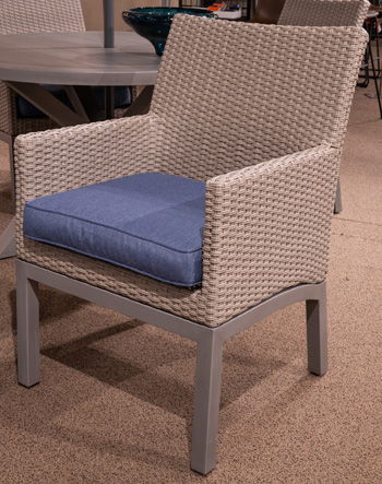 Half Moon Beach - Blue / Gray - Arm Chair With Cushion (Set of 2) - Hornell Furniture Outlet