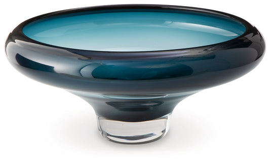 Vallborough - Teal Blue - Bowl - Hornell Furniture Outlet