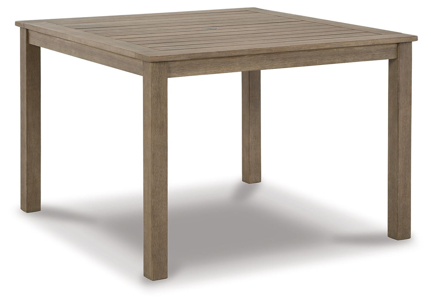 Aria Plains - Brown - Square Dining Table W/Umb Opt - Hornell Furniture Outlet