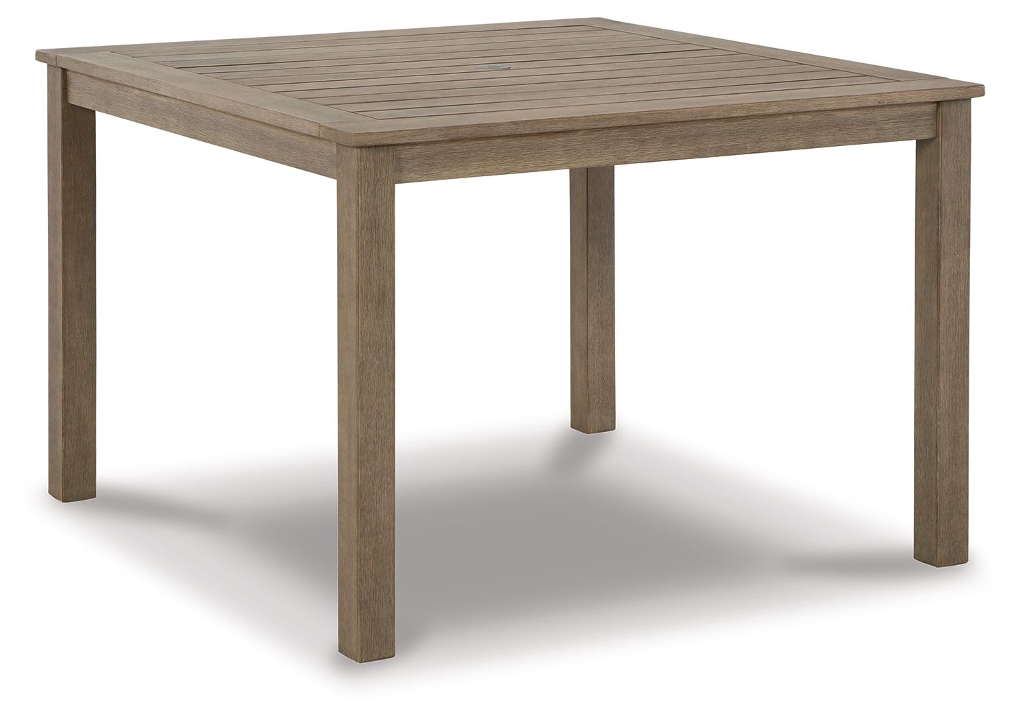 Aria Plains - Brown - Square Dining Table W/Umb Opt - Hornell Furniture Outlet