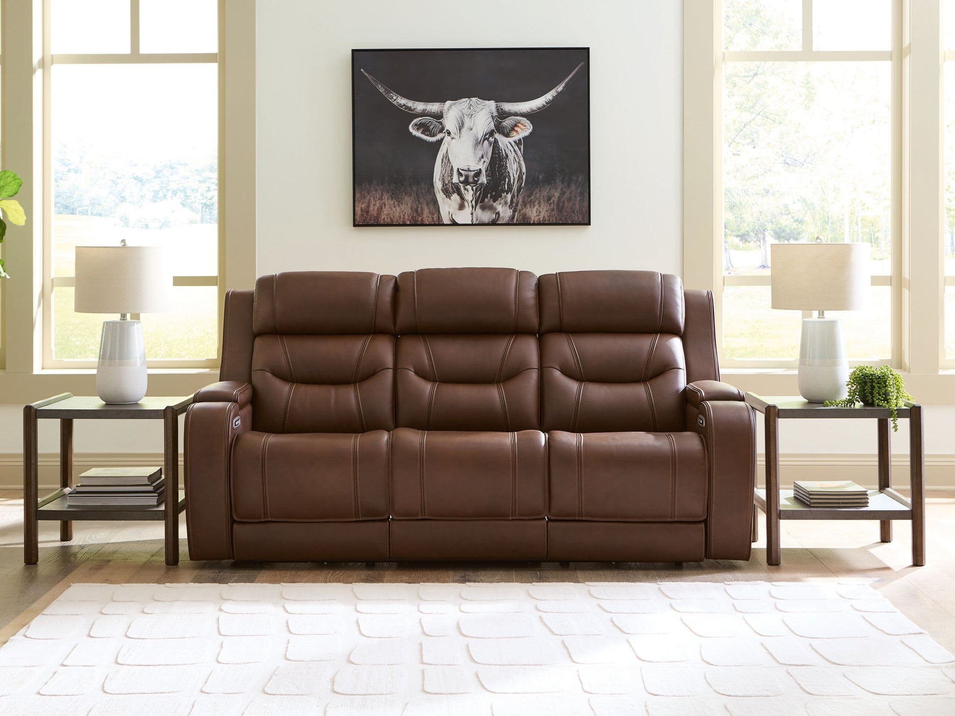Knightington - Power Reclining Sofa With Audio Seating - Hornell Furniture Outlet