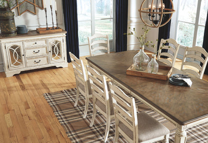 Realyn - Chipped White - Rectangular Dining Room Extension Table - Hornell Furniture Outlet
