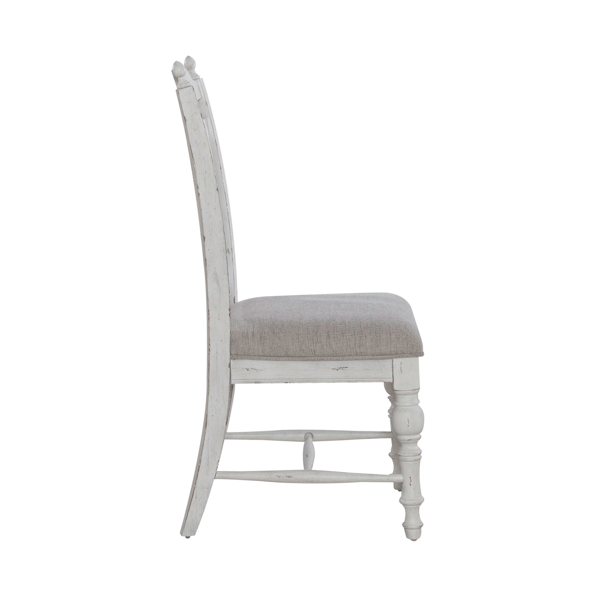River Place - Panel Back Side Chair (RTA) - White - Hornell Furniture Outlet