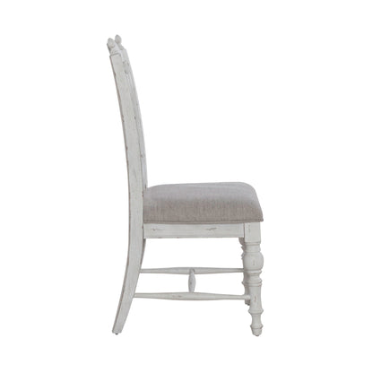 River Place - Panel Back Side Chair (RTA) - White - Hornell Furniture Outlet