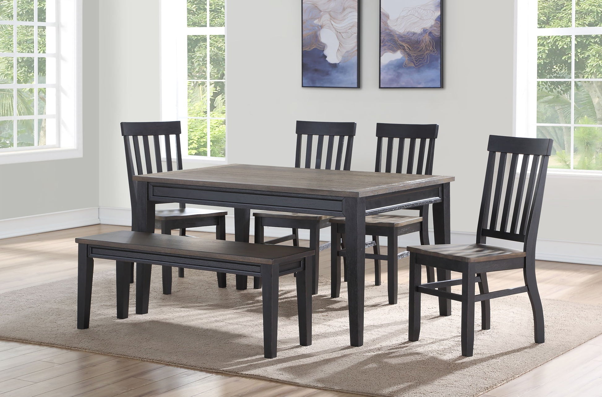Raven - Noir Dining Table - Dark Brown - Hornell Furniture Outlet