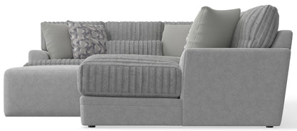 Titan - Sectional With Comfort Coil Seating, Cocktail Ottoman And Accent Pillows Included - Hornell Furniture Outlet