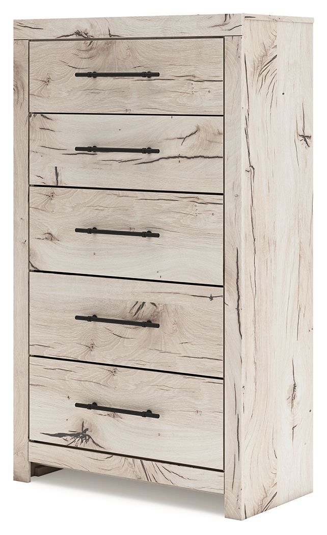 Lawroy - Light Natural - Five Drawer Chest - Hornell Furniture Outlet