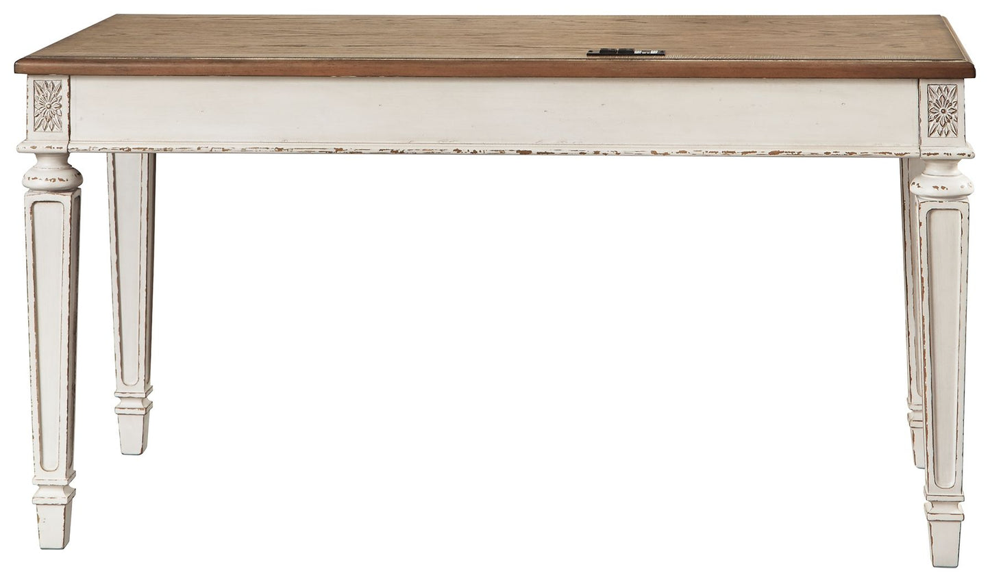 Realyn - Light Brown - Home Office Desk - Hornell Furniture Outlet