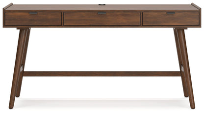 Lyncott - Brown - Home Office Desk - Hornell Furniture Outlet