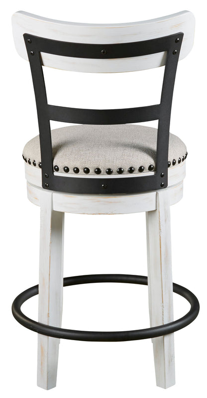 Valebeck - Full Back Swivel Stool - Hornell Furniture Outlet