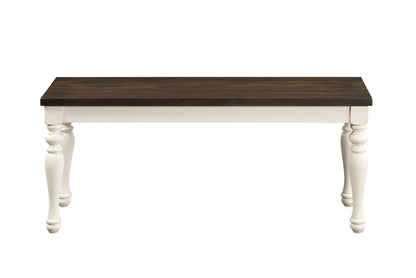 Joanna - Bench - Two Tone - Hornell Furniture Outlet