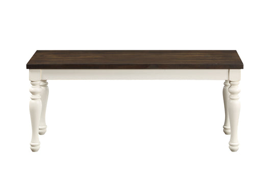 Joanna - Bench - Two Tone - Hornell Furniture Outlet