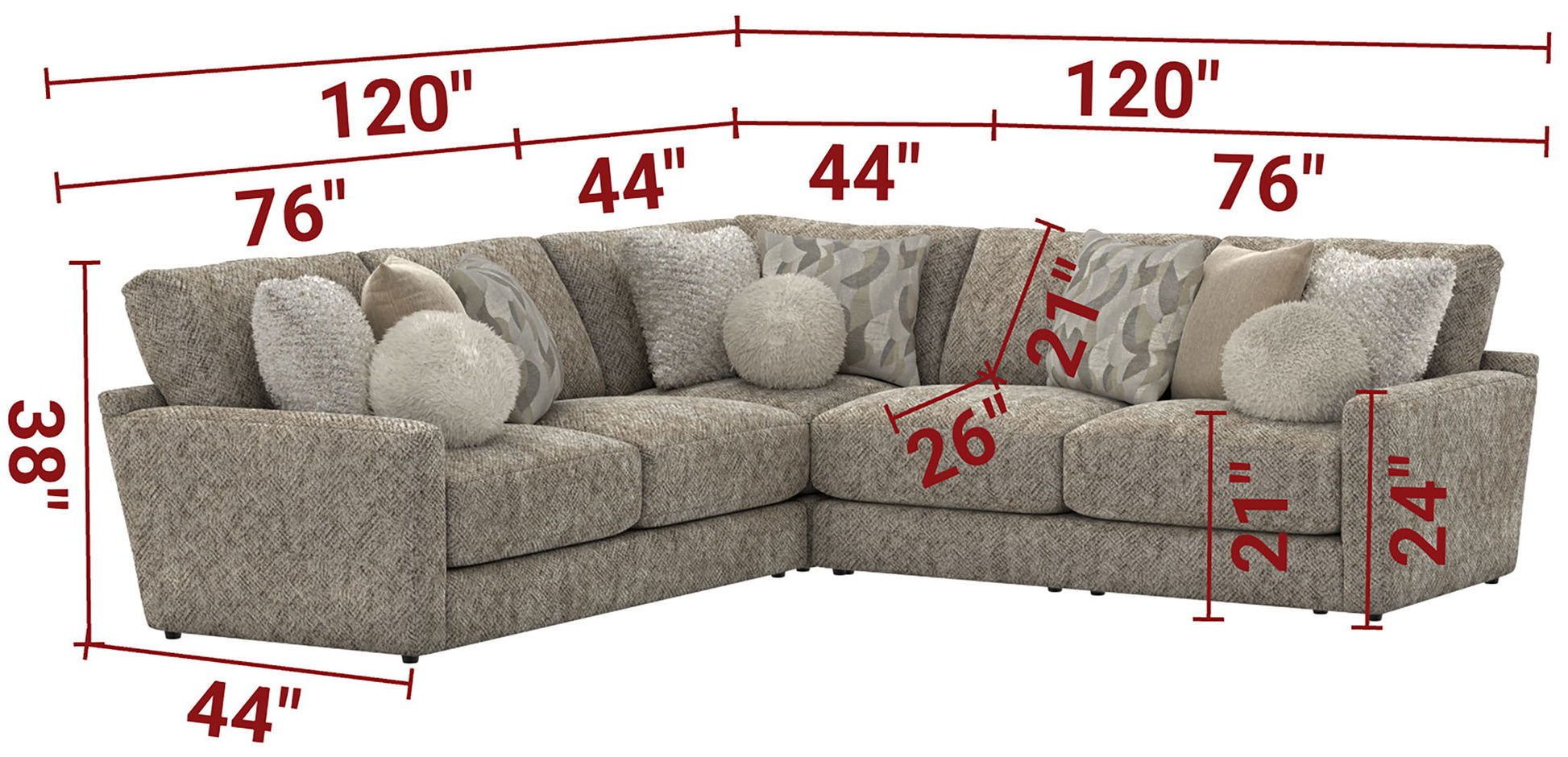 Turner - Sectional - Hornell Furniture Outlet