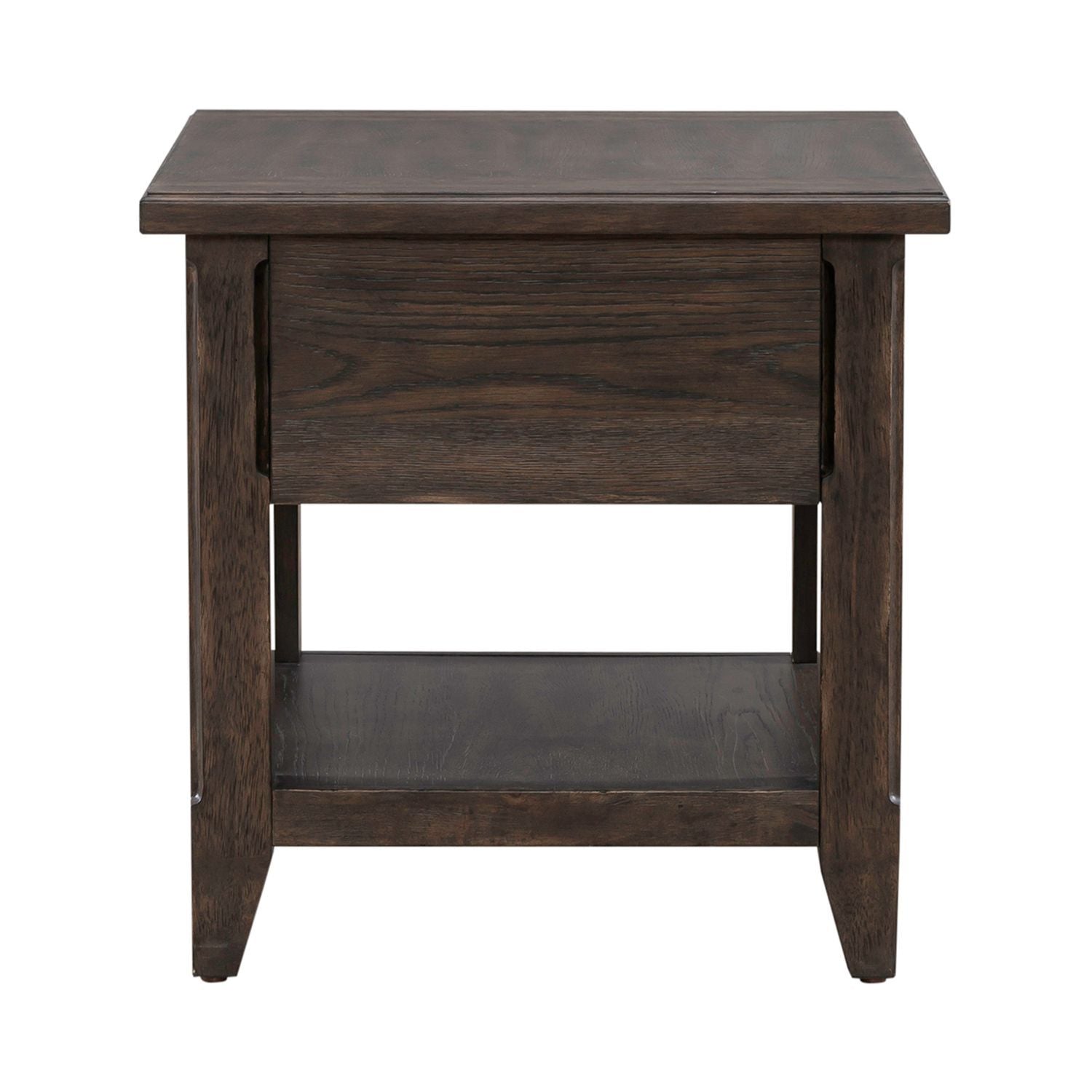 Paradise Valley - Rectangular End Table - Dark Brown - Hornell Furniture Outlet