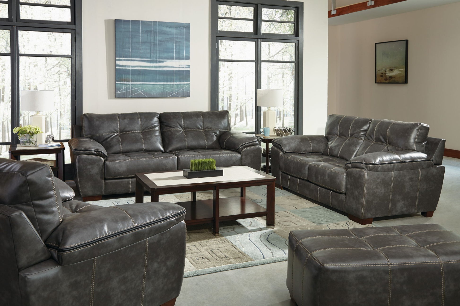 Hudson - Ottoman - Hornell Furniture Outlet