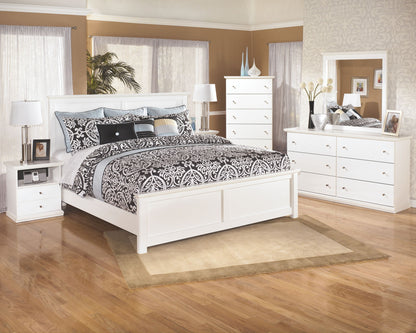 Bostwick Shoals - White - One Drawer Night Stand - Hornell Furniture Outlet
