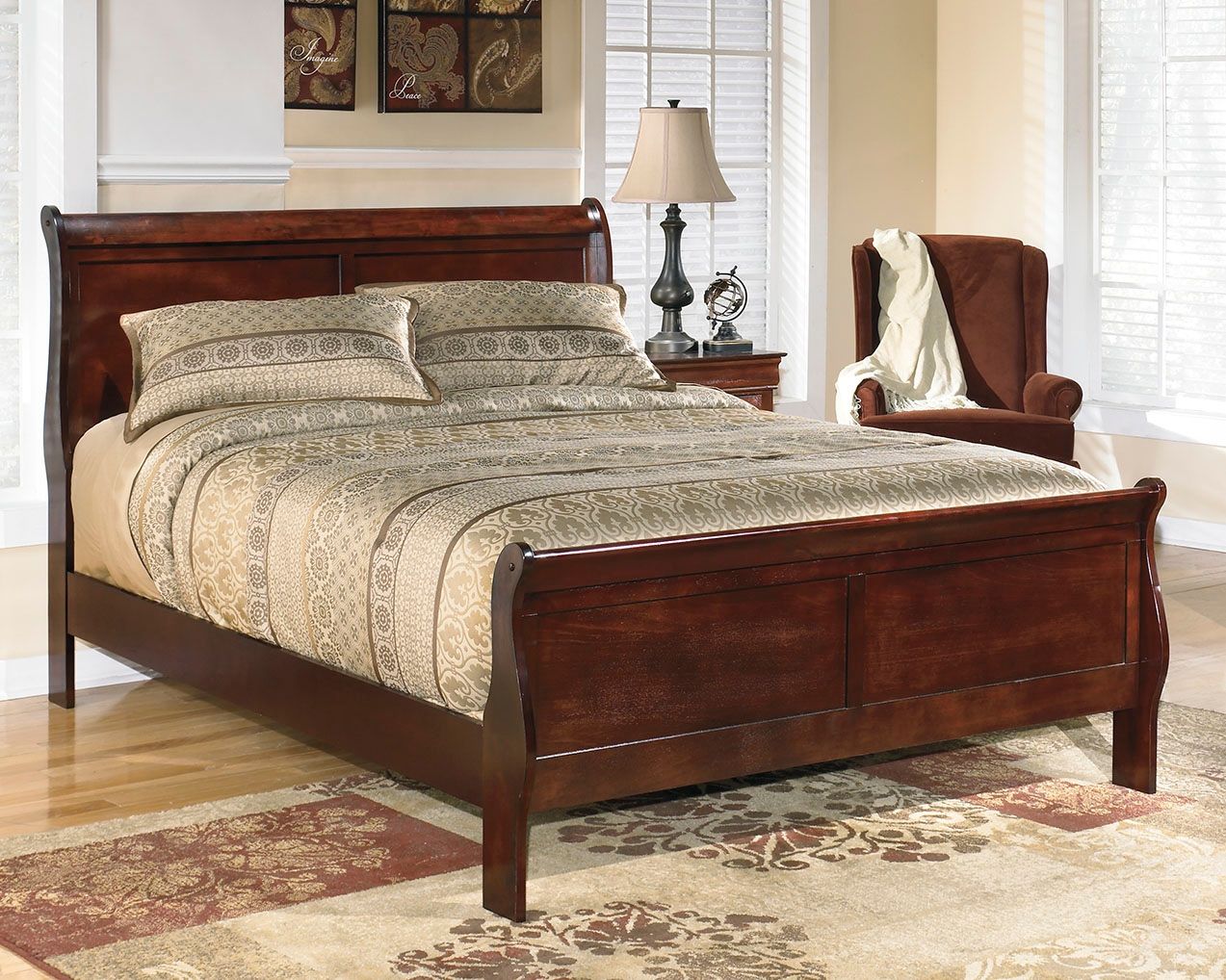 Alisdair - Dresser, Mirror, Sleigh Bed - Hornell Furniture Outlet