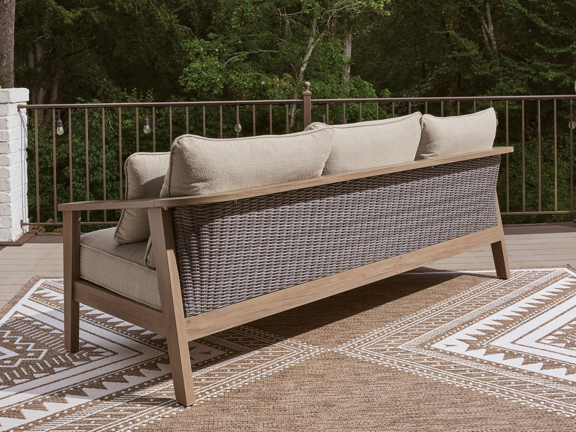 Harmony Headlands - Sofa With Cushion - Natural / Gray - Hornell Furniture Outlet