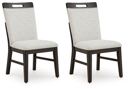 Neymorton - Light Gray / Brown - Dining Upholstered Side Chair (Set of 2) - Hornell Furniture Outlet