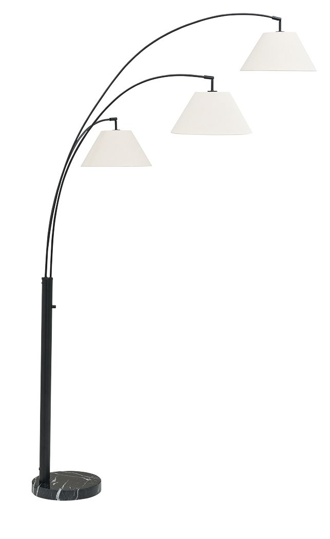 Gibbswellner - Metal Arc Lamp - Black - Hornell Furniture Outlet