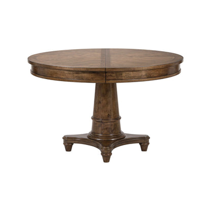 Harrison Heights - Pedestal Table Set - Sienna - Hornell Furniture Outlet