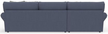 Cape May - Sofa Chaise With Comfort Coil Seating, 41" Cocktail Ottoman And 5 Accent Pillows Included - Hornell Furniture Outlet