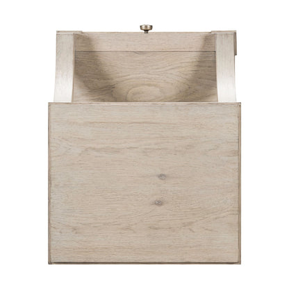 New Haven - Chairside Table - Sanctuary White - Hornell Furniture Outlet