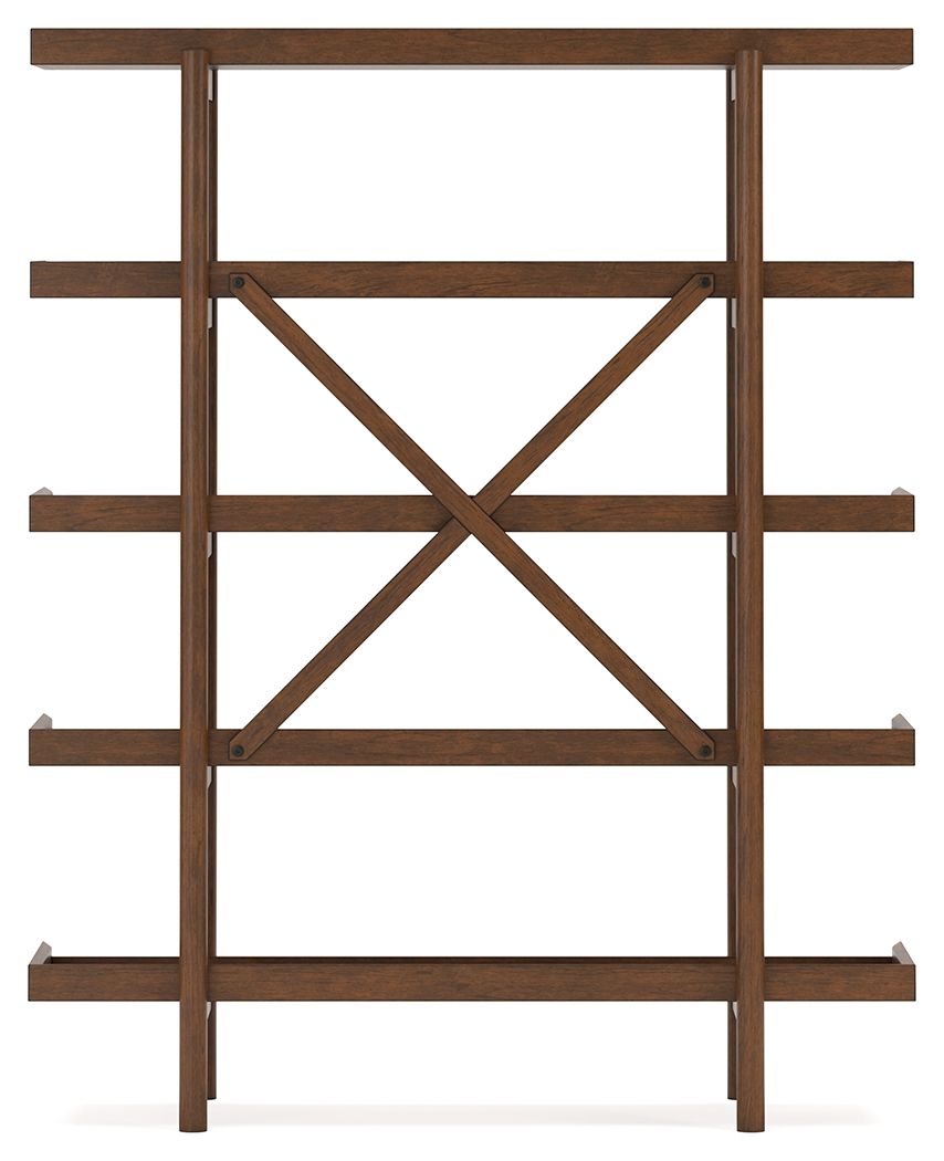 Lyncott - Brown - Bookcase - Hornell Furniture Outlet