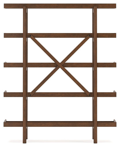 Lyncott - Brown - Bookcase - Hornell Furniture Outlet