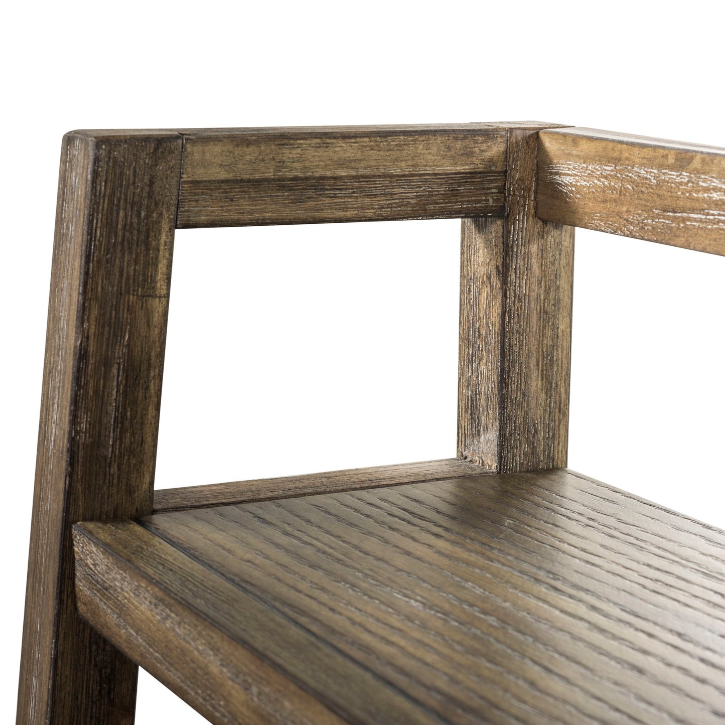 Stone Brook - Leaning Bookcase - Dark Brown - Hornell Furniture Outlet