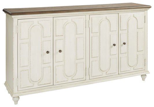Roranville - Antique White - Accent Cabinet - Hornell Furniture Outlet