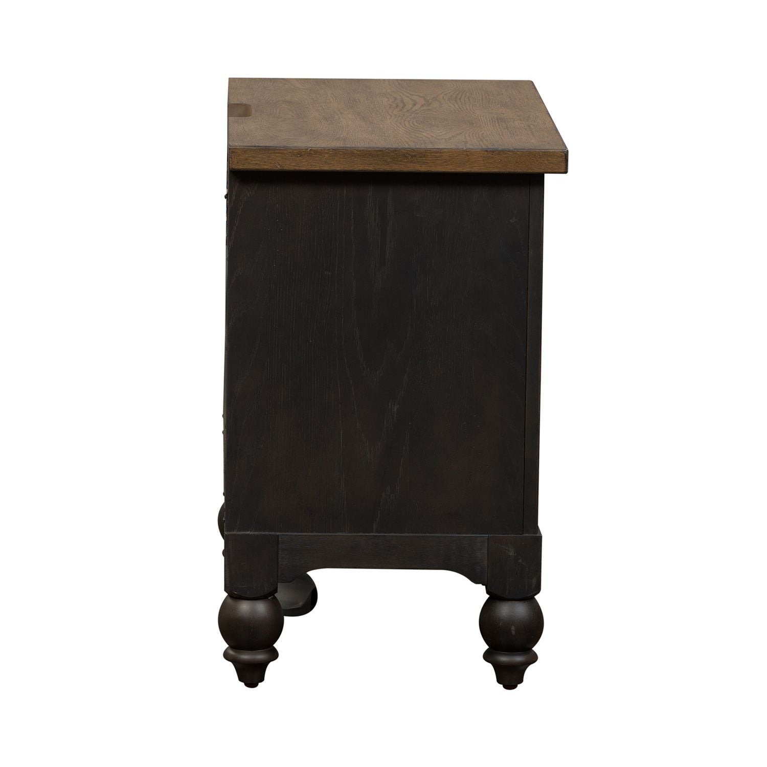 Americana Farmhouse - 2 Drawer Night Stand With Charging Station - Hornell Furniture Outlet