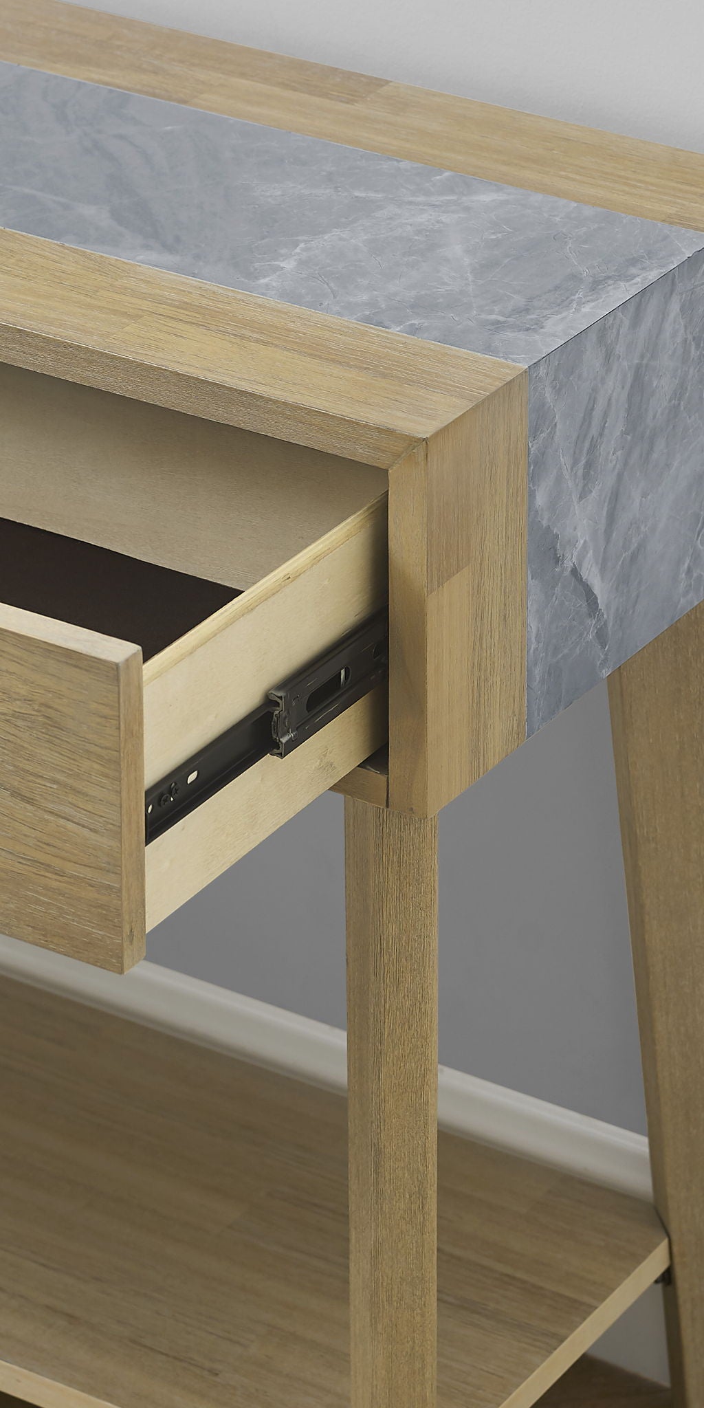 Calgary - Sintered Stone Sofa Table - Brown - Hornell Furniture Outlet