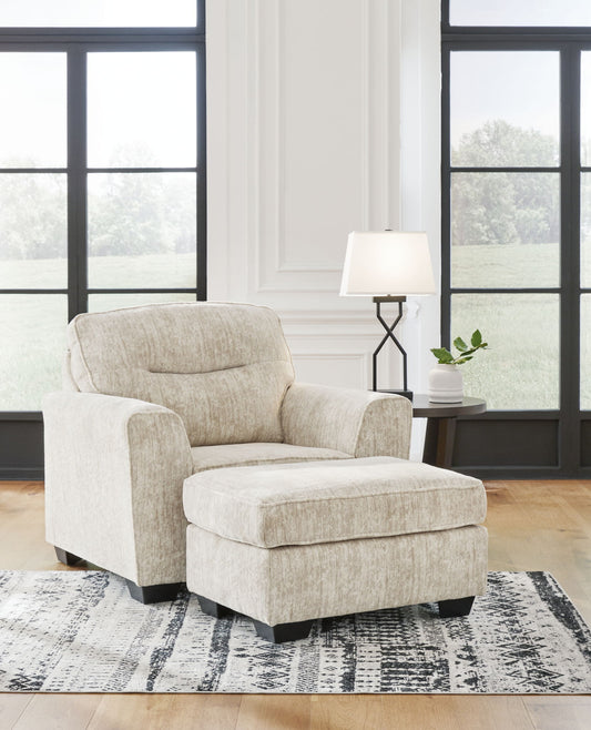 Lonoke - Chair And A Half, Ottoman - Hornell Furniture Outlet