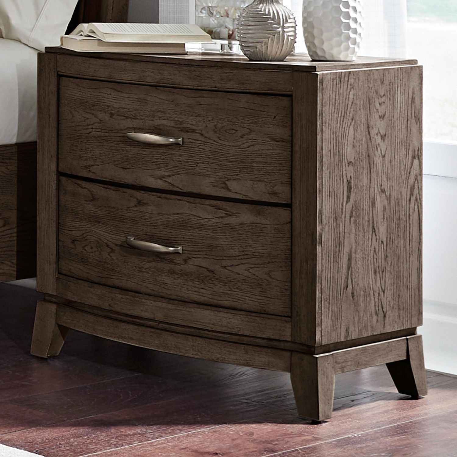 Avalon - Nightstand With Charging Station - Hornell Furniture Outlet