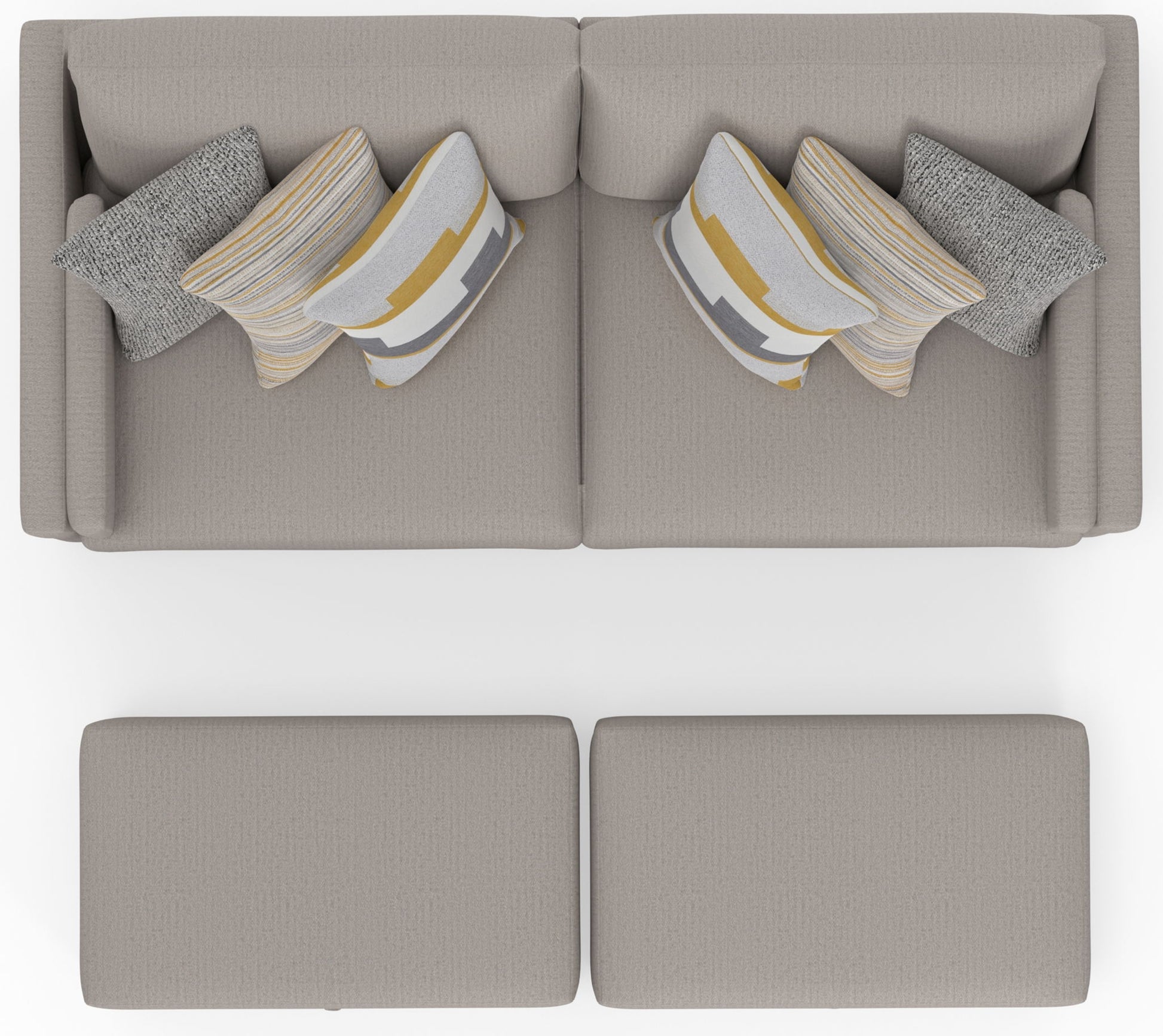 Trevor - Extra Deep Oversized Sofa With Included Storage Cocktail Ottoman - Hornell Furniture Outlet