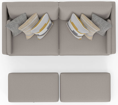 Trevor - Extra Deep Oversized Sofa With Included Storage Cocktail Ottoman - Hornell Furniture Outlet