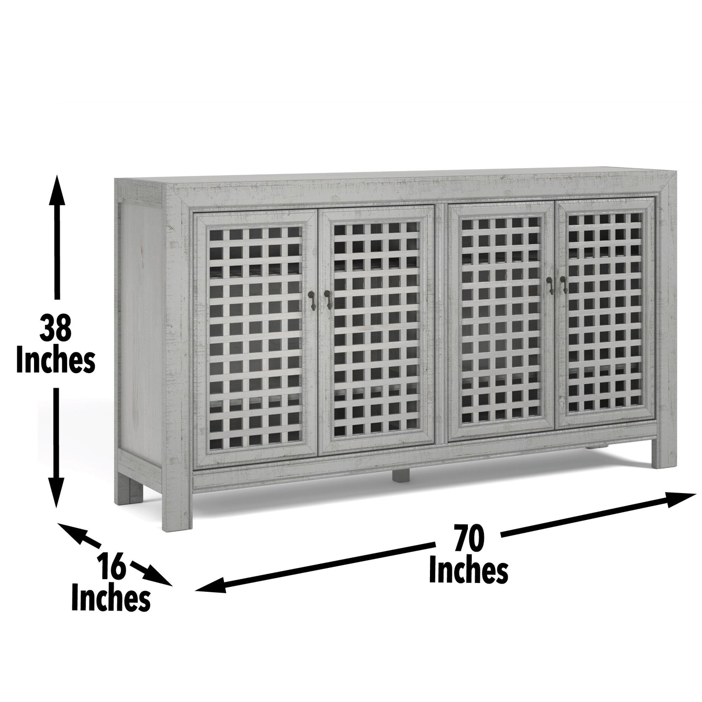 Rio - 4 Door Accent Cabinet - Hornell Furniture Outlet