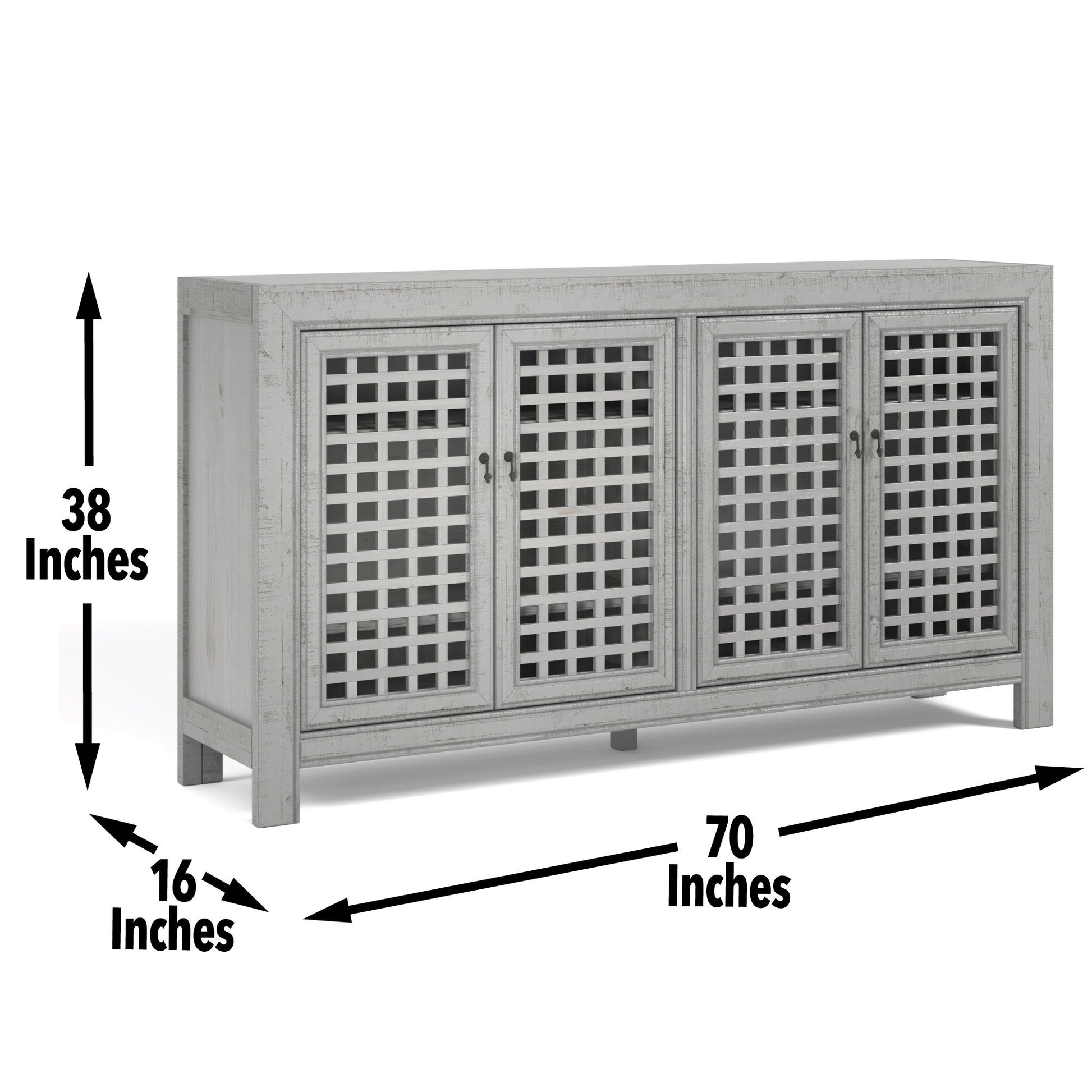 Rio - 4 Door Accent Cabinet - Hornell Furniture Outlet