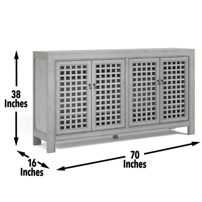 Rio - 4 Door Accent Cabinet - Hornell Furniture Outlet
