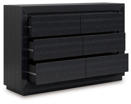 Londer - Black - Dresser - Hornell Furniture Outlet