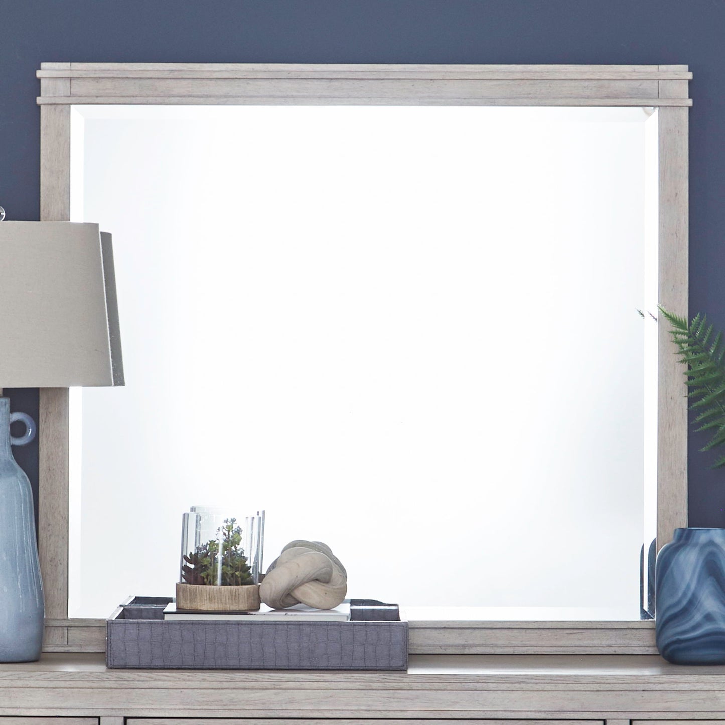 New Haven - Dresser & Mirror - White - Hornell Furniture Outlet