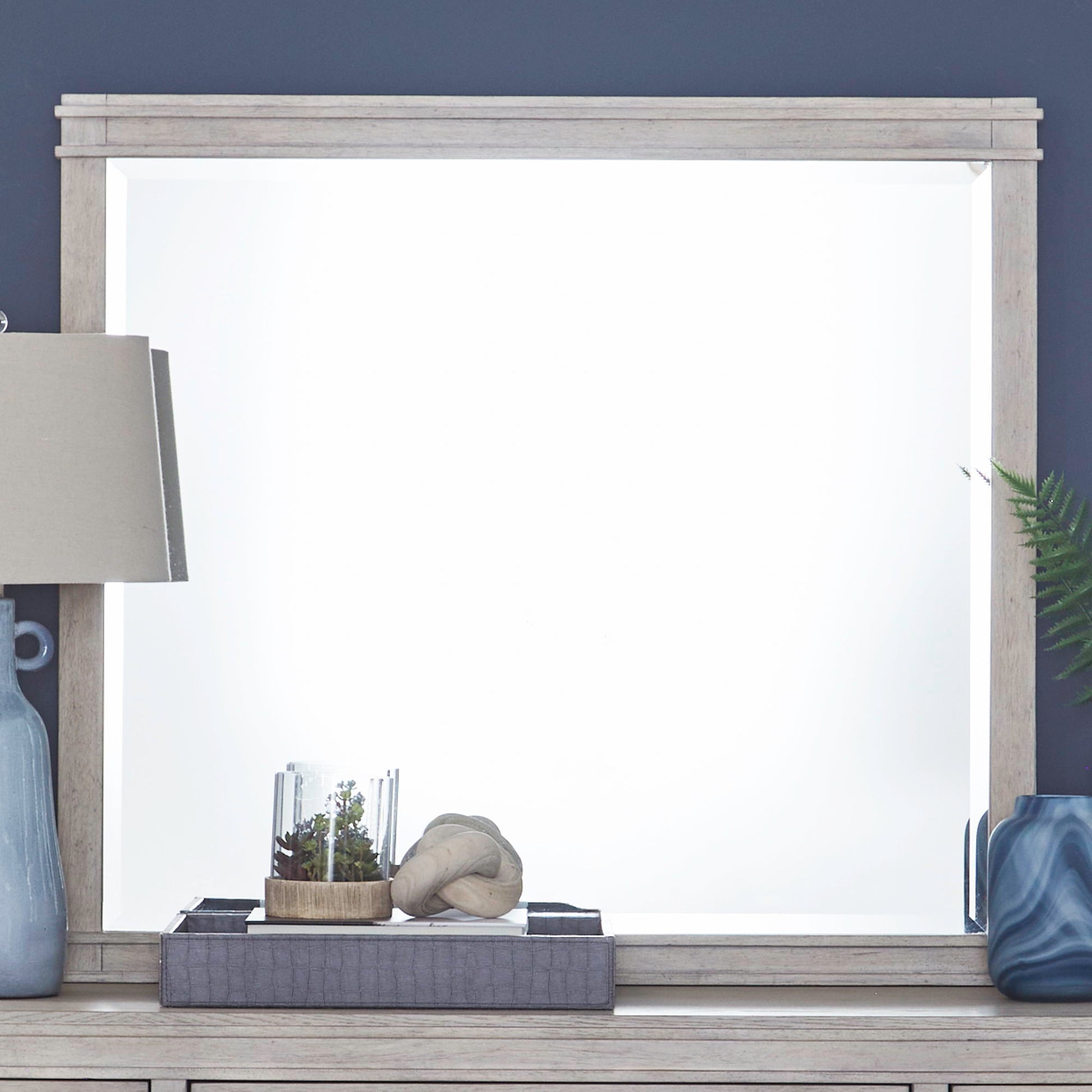 New Haven - Dresser & Mirror - White - Hornell Furniture Outlet