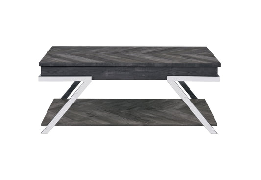 Roma - Lift Top Cocktail Table - Gray - Hornell Furniture Outlet