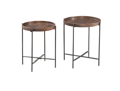 Capri - Nesting Tables - Dark Brown - Hornell Furniture Outlet